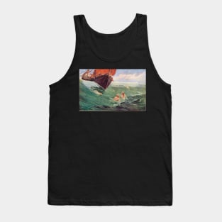 Mermaids luring Sailors to their death on the rocks Tank Top